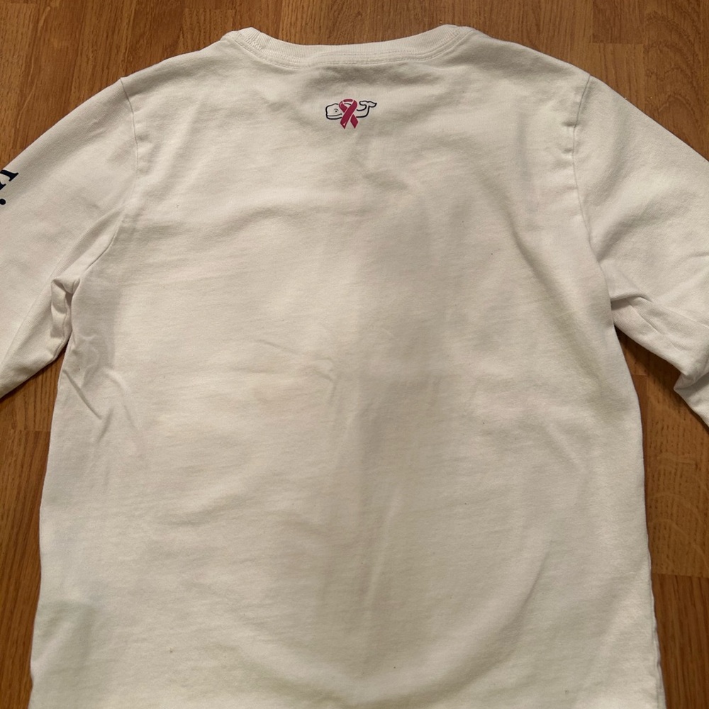 Vineyard Vines White Long Sleeve Tee Classic Cotton - Picture 3 of 8